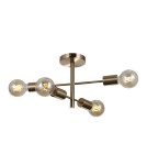 Lampy sufitowe loftowe - industrialne - Italux Piansi Wisząca Mosiądz miodowy 4xE27 40W PND-4025-4-HBR - product 2