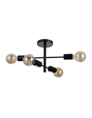 Italux Piansi Wisząca Czarny mat 4xE27 40W PND-4025-4-BL - produkt 2