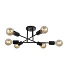Lampy sufitowe loftowe - industrialne - Italux Formio Wisząca Czarny mat 6xE27 40W PND-4052-6-BL - product 2