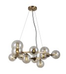 Lampy wiszące kule - Italux Canello Wisząca Miodowy mosiądz 11xG9 5W PND-406007-11-HBR - product 1