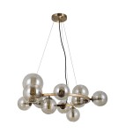 Lampy wiszące kule - Italux Canello Wisząca Miodowy mosiądz 11xG9 5W PND-406007-11-HBR - product 2