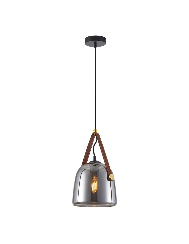 Italux Solta Wisząca Czarny, dymiony 1xE27 40W PND-24342-1-BK-SG Italux Solta Wisząca Czarny, dymiony 1xE27 40W PND-24342-1-BK-SG