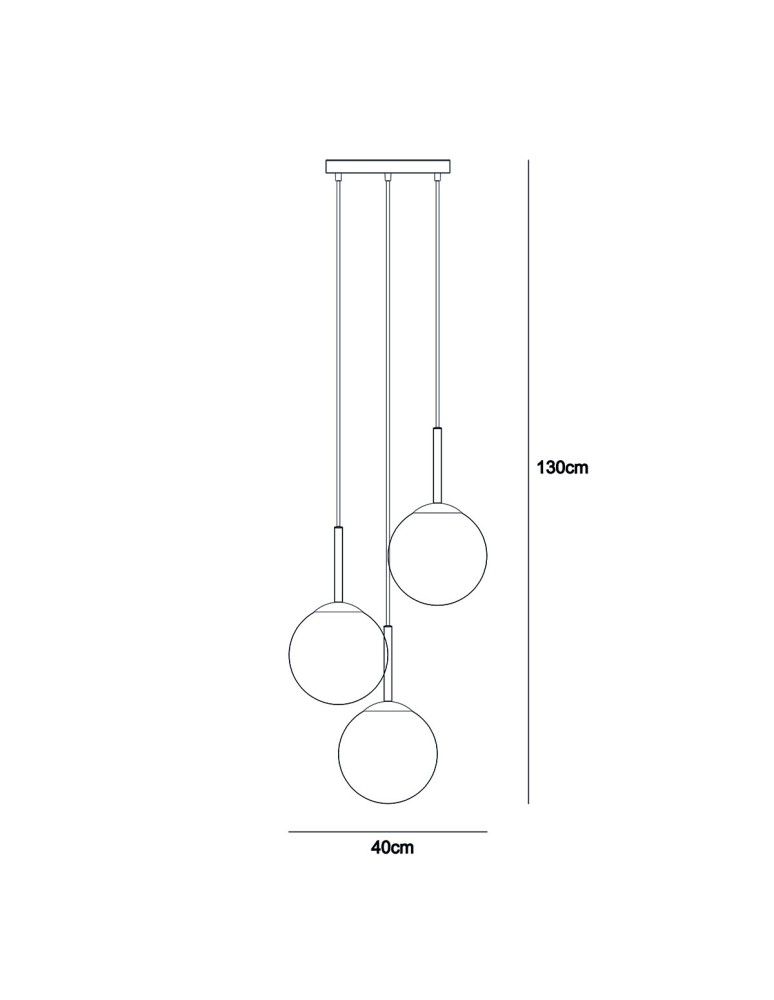 Lampy wiszące potrójne - Italux Deore Wisząca Brąz antyczny 3xE27 40W PND-5578-3S-BRO-BK - product kolory-swiatla.pl 3