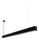 Lampy wiszące nad biurko - Italux Traversi RX 114 Black 4000K Liniowa Wisząca Czarny mat 1xLED 35W 4000K PRD-5470-114-BK-840-PN - product 1
