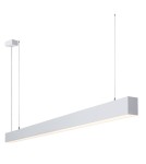 Lampy wiszące nad biurko - Italux Traversi RX 114 White 4000K Liniowa Wisząca Biały mat 1xLED 35W 4000K PRD-5470-114-WH-840-PN - product 1