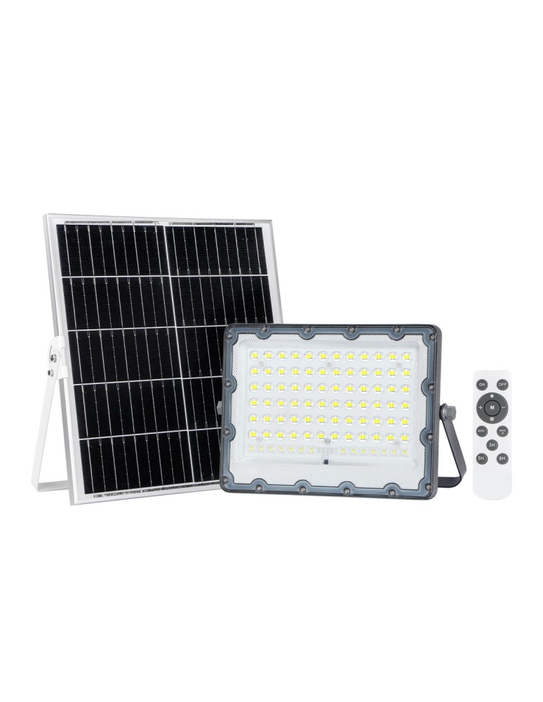 Italux Tiara Solarna Szary IP65 1xLED 200W 4000K SLR-21387-200W