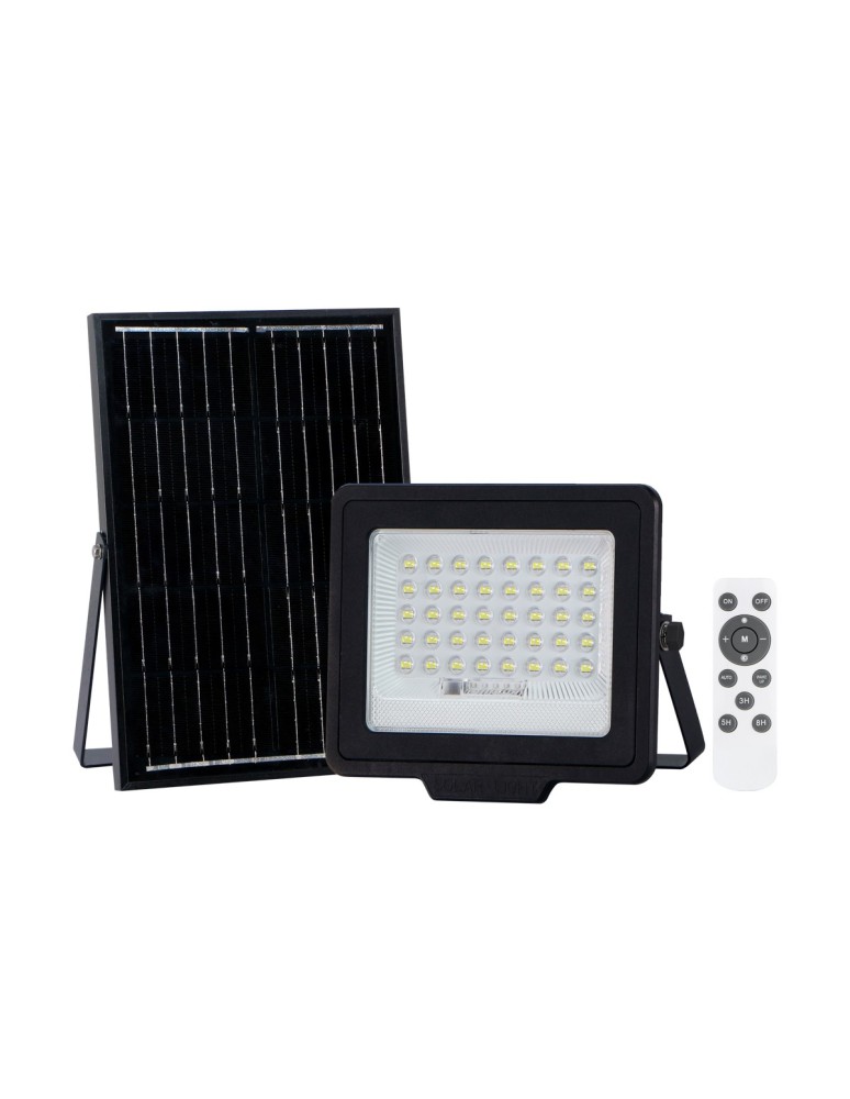 Italux Norla Solarna Czarny IP65 1xLED 100W 4000K SLR-42563-100W