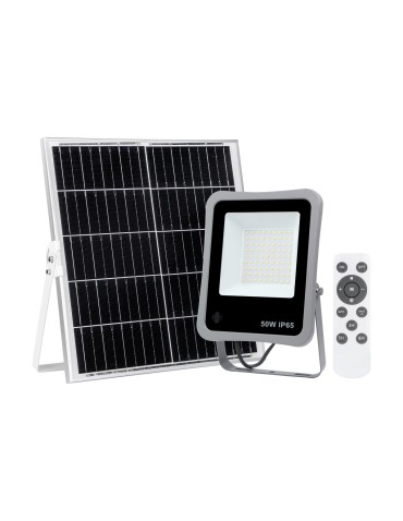 Italux Bares Solarna Szary IP65 1xLED 50W 4000K SLR-73142-50W