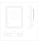 Lampy solarne - Italux Bares Solarna Szary IP65 1xLED 100W 4000K SLR-73142-100W - product 2