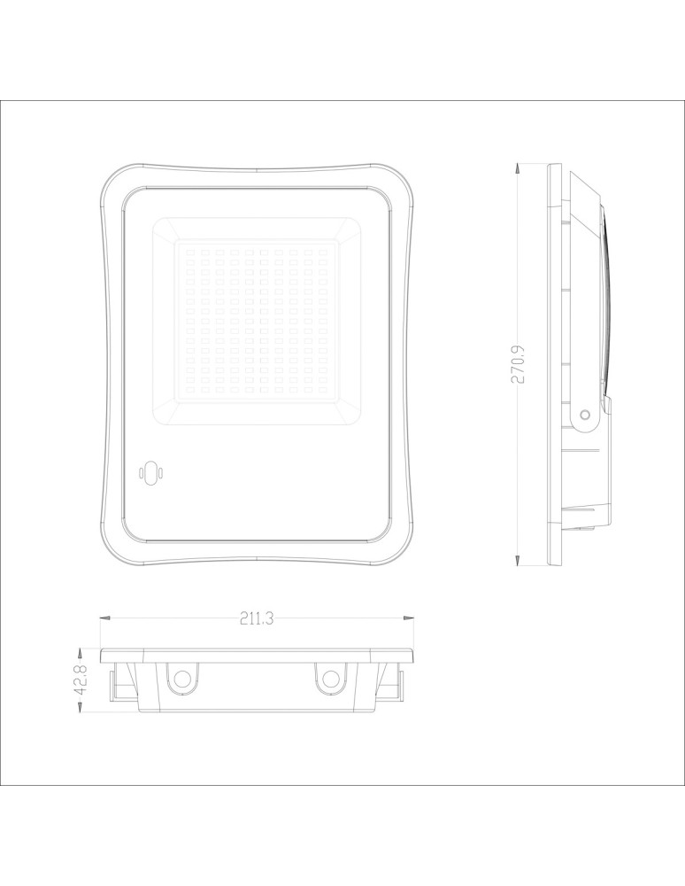 Lampy solarne - Italux Bares Solarna Szary IP65 1xLED 100W 4000K SLR-73142-100W - product kolory-swiatla.pl 2