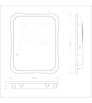 Lampy solarne - Italux Bares Solarna Szary IP65 1xLED 200W 4000K SLR-73142-200W - product 2