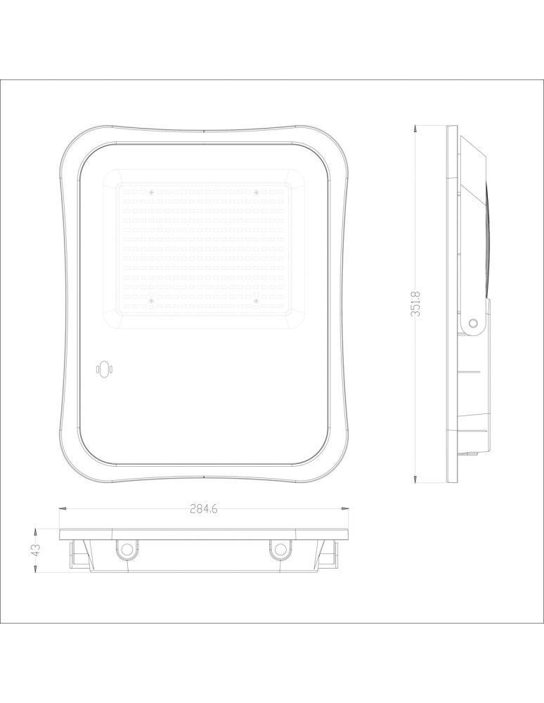 Lampy solarne - Italux Bares Solarna Szary IP65 1xLED 200W 4000K SLR-73142-200W - product kolory-swiatla.pl 2