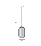 Italux Lindo Wisząca Czarny 1xE27 40W PND-52636-1-BK Italux Lindo Wisząca Czarny 1xE27 40W PND-52636-1-BK