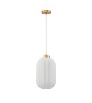 Lampy wiszące pojedyncze - Italux Lindo Wisząca Złoty 1xE27 40W PND-52636-1-GD - product 4