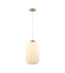 Lampy wiszące pojedyncze - Italux Lindo Wisząca Złoty 1xE27 40W PND-52636-1-GD - product 1