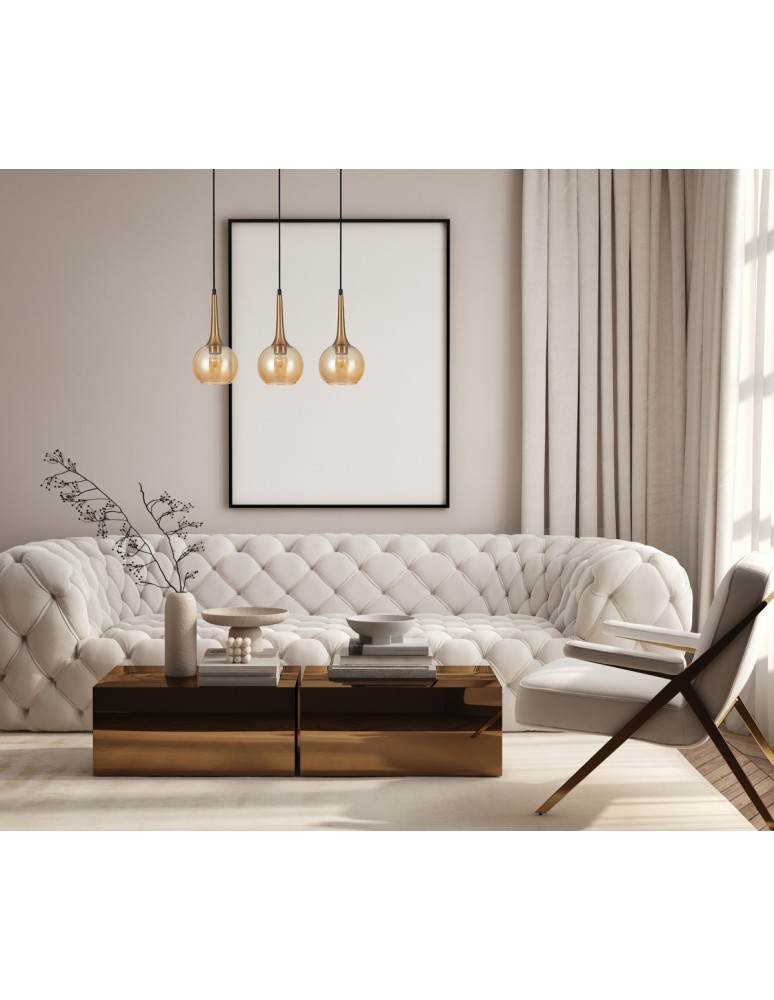 Italux Favera Wisząca Brąz antyczny 3xE27 40W PND-42361-3-BRO-AMB Italux Favera Wisząca Brąz antyczny 3xE27 40W PND-42361-3-BRO-AMB