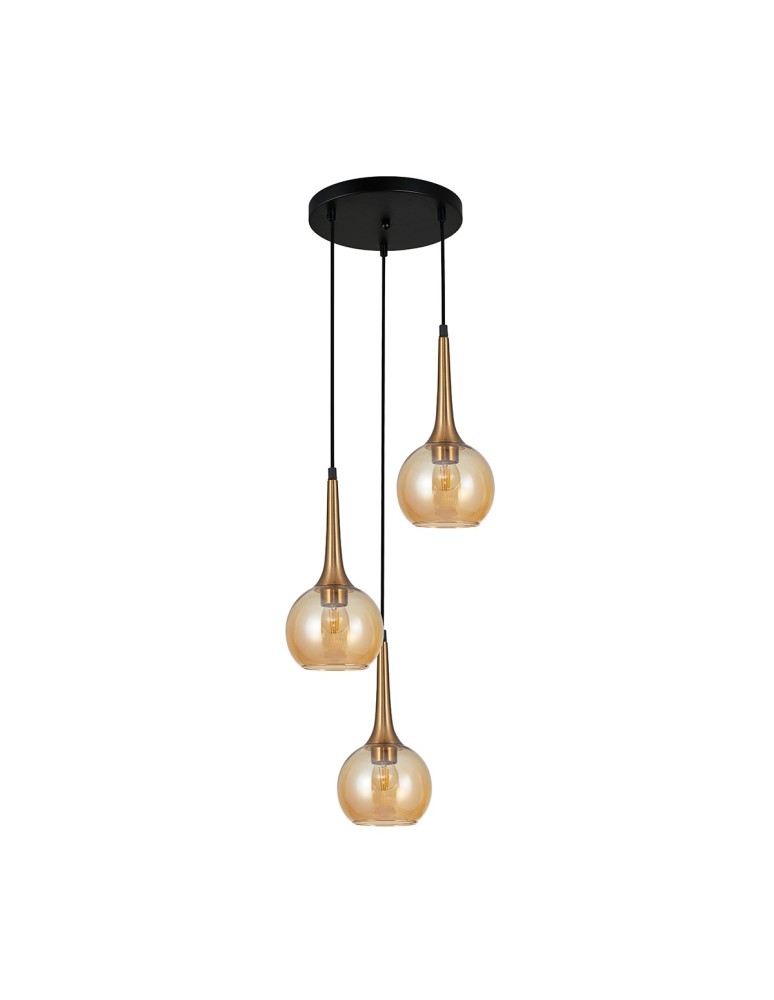 Italux Favera Wisząca Brąz antyczny 3xE27 40W PND-42361-3A-BRO-AMB