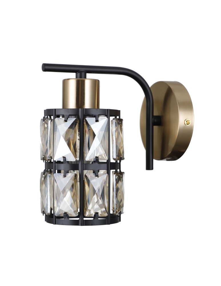 Italux Menfi Kinkiet matt black+honey brass 1xE27 40W WL-44236-1-BK-GD Italux Menfi Kinkiet matt black+honey brass 1xE27 40W WL-44236-1-BK-GD