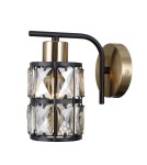 Italux Menfi Kinkiet matt black+honey brass 1xE27 40W WL-44236-1-BK-GD Italux Menfi Kinkiet matt black+honey brass 1xE27 40W WL-44236-1-BK-GD