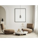 Italux Menfi Wisząca matt black+honey brass 1xE27 40W PND-44236-1-BK-GD Italux Menfi Wisząca matt black+honey brass 1xE27 40W PND-44236-1-BK-GD