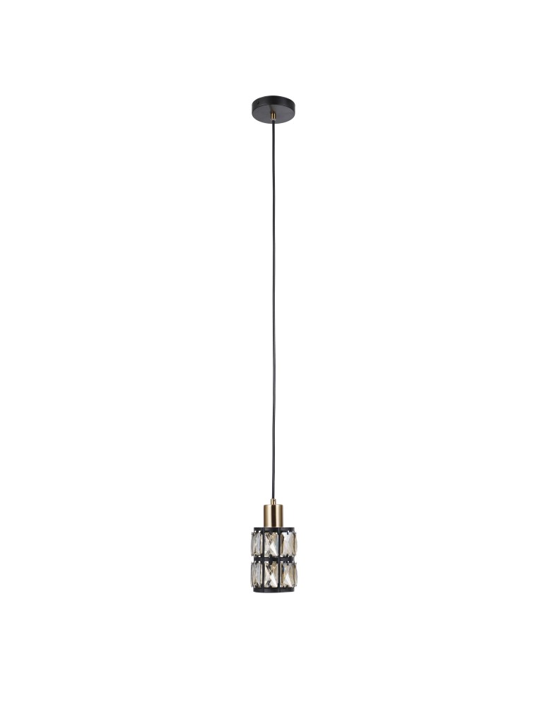 Italux Menfi Wisząca matt black+honey brass 1xE27 40W PND-44236-1-BK-GD Italux Menfi Wisząca matt black+honey brass 1xE27 40W PND-44236-1-BK-GD