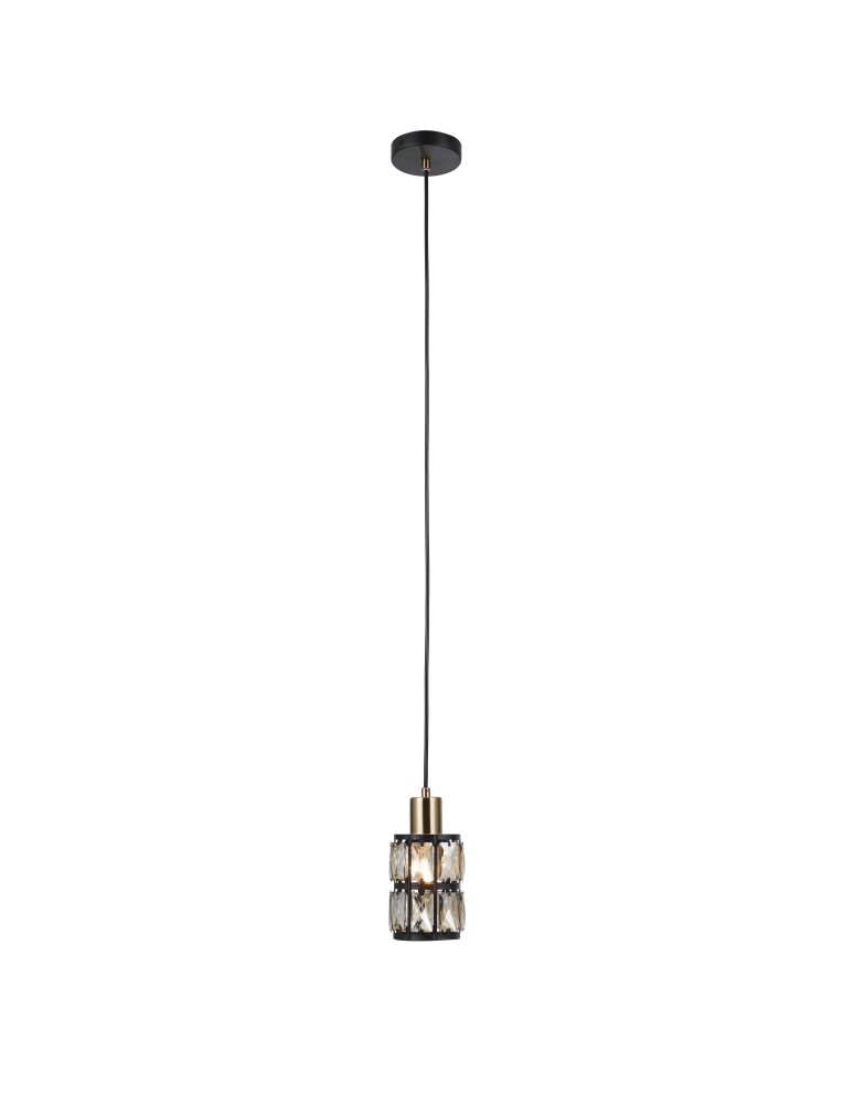 Italux Menfi Wisząca matt black+honey brass 1xE27 40W PND-44236-1-BK-GD Italux Menfi Wisząca matt black+honey brass 1xE27 40W PND-44236-1-BK-GD