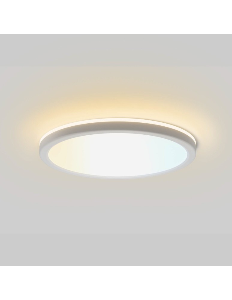 Italux Corte Plafon Biały 1xLED 28W Przód: 2800K+4000K+6000K, bok zawsze 2800K PLF-63452-300R-28W-WH