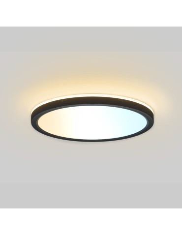Italux Corte Plafon Czarny 1xLED 36W Przód: 2800K+4000K+6000K, bok zawsze 2800K PLF-63452-400R-36W-BL