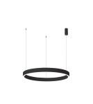 Lampy wiszące okręgi - Italux Brasco Down Wisząca Czarny 1xLED 40W 3000K+4000K PND-56215-060RPP-BK-3KS4K-TRDIMM - product 1