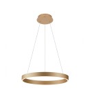 Lampy wiszące okręgi - Italux Brasco Up Down Wisząca Złoty 2xLED 80W 3000K+4000K PND-56215D-080RPC-GD-3KS4K-TRDIMM - product 1