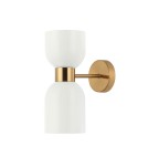 Kinkiety - Italux Monza Kinkiet Mosiężny 2xE27 40W WL-57602-1-BRO - product 1
