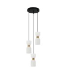 Lampy wiszące potrójne - Italux Monza Wisząca Mosiężny 3xE27 40W PND-57602-3-BK+BRO - product 1