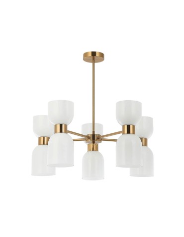 Italux Monza Wisząca Mosiężny 10xE27 40W PND-57602-5-BRO