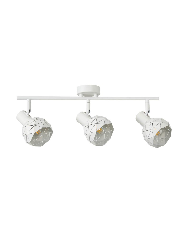 Lampy sufitowe reflektory - Italux Harley Reflektor/Spot Biały 3xE14 40W SPL-3480-3-W - product kolory-swiatla.pl 2