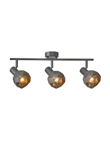 Italux Harley Reflektor/Spot Szary, złoty 3xE14 40W SPL-3480-3-GR-GD