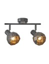 Italux Harley Reflektor/Spot Szary, złoty 2xE14 40W SPL-3480-2-GR-GD