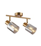 Lampy sufitowe reflektory - Italux Santia Reflektor/Spot Czarny 2xE14 40W SPL-65342-2-BRO-SG - product 1