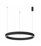 Lampy wiszące okręgi - Italux Brasco Up Down Wisząca Czarny 2xLED 100W 3000K+4000K PND-56215D-100RPP-BK-3KS4K-TRDIMM - product 1