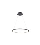 Lampy wiszące okręgi - Italux Vinola Wisząca Czarny 1xLED 24W 3000K+4000K PND-56135B-040RPC-BK-3KS4K - product 1