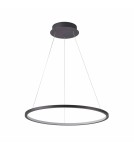Lampy wiszące okręgi - Italux Vinola Wisząca Czarny 1xLED 38W 3000K+4000K PND-56135B-060RPC-BK-3KS4K-TRDIMM - product 1