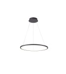 Lampy wiszące okręgi - Italux Vinola Wisząca Czarny 1xLED 38W 3000K+4000K PND-56135B-060RPC-BK-3KS4K-TRDIMM - product 2