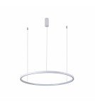 Lampy wiszące okręgi - Italux Vinola Wisząca Biały 1xLED 38W 3000K+4000K PND-56135B-060RPP-WH-3KS4K-TRDIMM - product 1