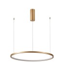 Lampy wiszące okręgi - Italux Vinola Wisząca Złoty 1xLED 48W 3000K+4000K PND-56135B-080RPP-GD-3KS4K-TRDIMM - product 1