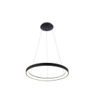 Lampy wiszące okręgi - Italux Vico Wisząca Czarny 1xLED 38W 3000K+4000K PND-53675-048RPC-BK-3KS4K - product 1