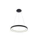 Lampy wiszące okręgi - Italux Vico Wisząca Czarny 1xLED 38W 3000K+4000K PND-53675-048RPC-BK-3KS4K - product 2