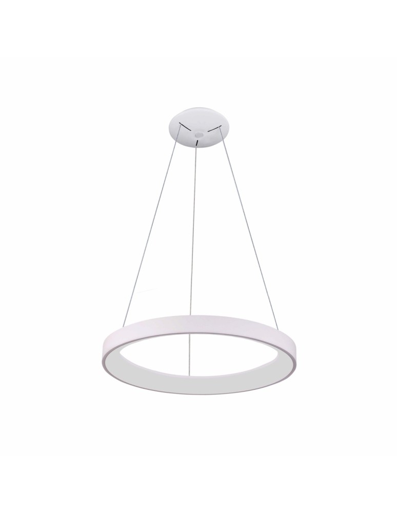 Lampy wiszące okręgi - Italux Vico Wisząca Biały 1xLED 48W 3000K+4000K PND-53675-058RPC-WH-3KS4K-TRDIMM - product kolory-swiatla.pl 2