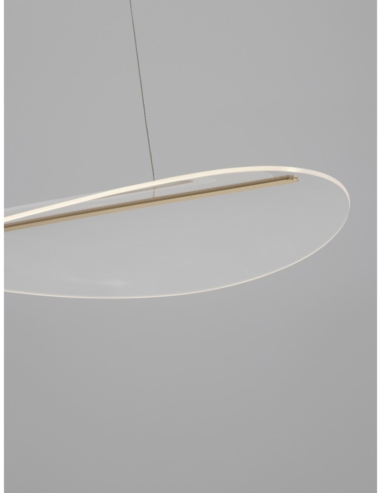 Lampy wiszące - Luces Exclusivas COLIMA Wisząca Nowoczesna złoty i odcienie złota 1xLED max 31W 3000K LE42755 - product kolory-swiatla.pl 2