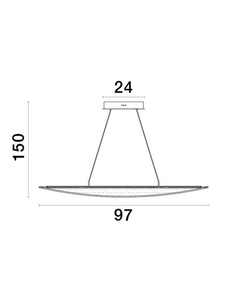 Lampy wiszące - Luces Exclusivas COLIMA Wisząca Nowoczesna złoty i odcienie złota 1xLED max 31W 3000K LE42755 - product kolory-swiatla.pl 3