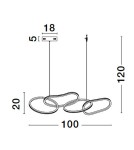 Lampy wiszące - Luces Exclusivas CELAYA Wisząca Nowoczesna złoty i odcienie złota 1xLED max 50W 3000K LE42760 - product 4