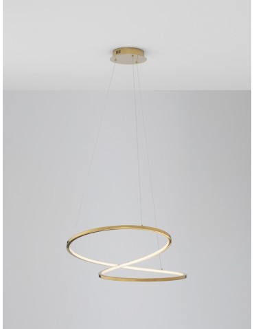 Luces Exclusivas CELAYA Wisząca Nowoczesna złoty i odcienie złota 1xLED max 40W 3000K LE42761 - produkt 2